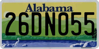 AL license plate 26DN055