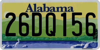AL license plate 26DQ156