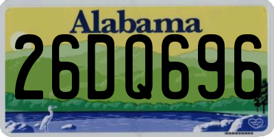 AL license plate 26DQ696