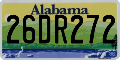 AL license plate 26DR272