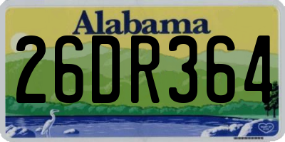 AL license plate 26DR364