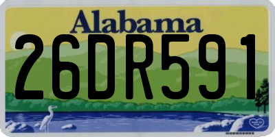 AL license plate 26DR591