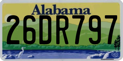 AL license plate 26DR797