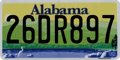 AL license plate 26DR897