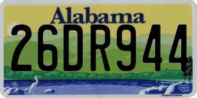 AL license plate 26DR944