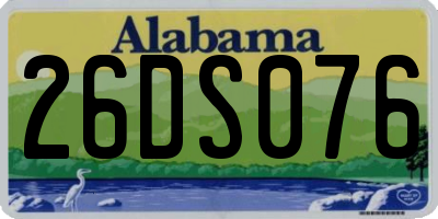 AL license plate 26DS076