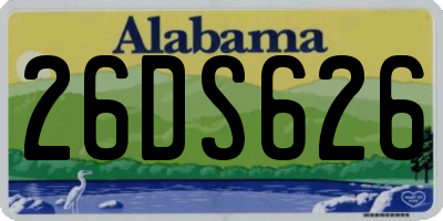 AL license plate 26DS626