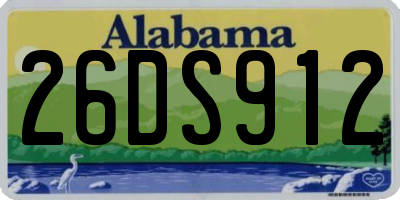 AL license plate 26DS912