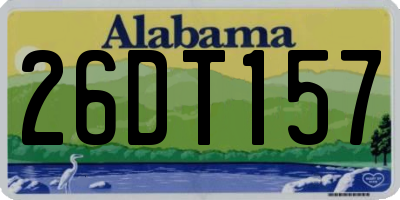 AL license plate 26DT157