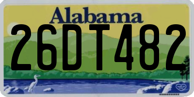 AL license plate 26DT482
