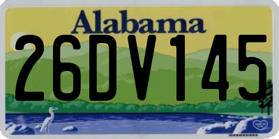 AL license plate 26DV145