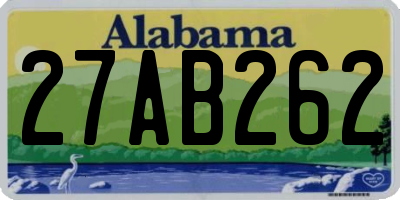 AL license plate 27AB262