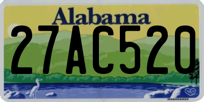 AL license plate 27AC520