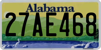 AL license plate 27AE468
