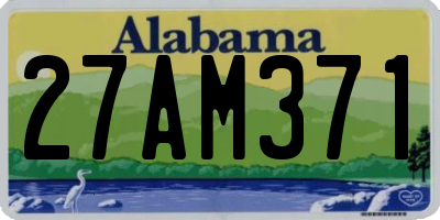 AL license plate 27AM371