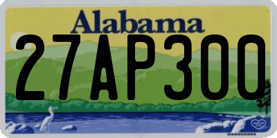 AL license plate 27AP300