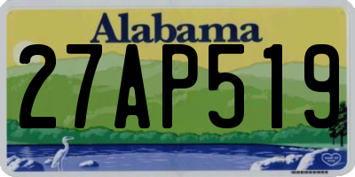 AL license plate 27AP519