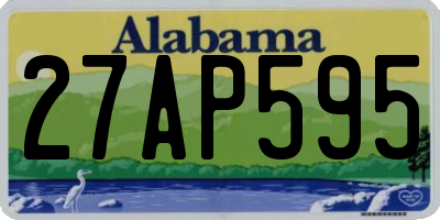 AL license plate 27AP595