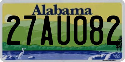 AL license plate 27AU082
