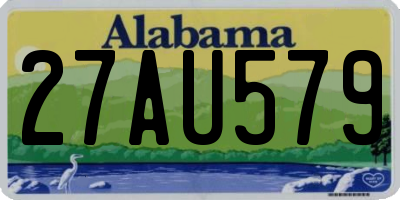 AL license plate 27AU579
