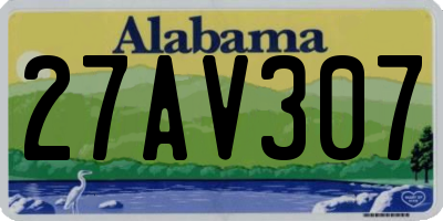 AL license plate 27AV307