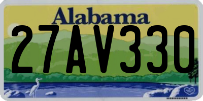 AL license plate 27AV330