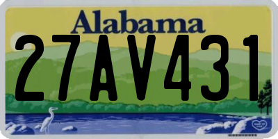 AL license plate 27AV431
