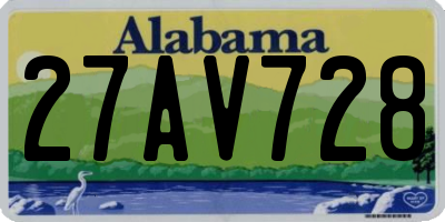 AL license plate 27AV728