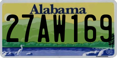 AL license plate 27AW169