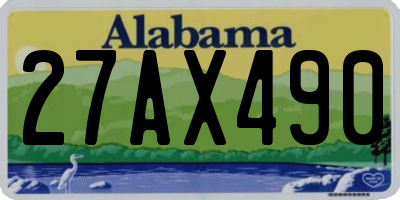 AL license plate 27AX490