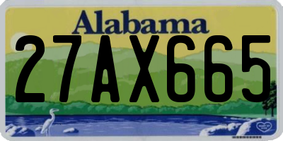 AL license plate 27AX665
