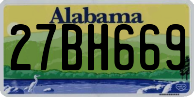 AL license plate 27BH669