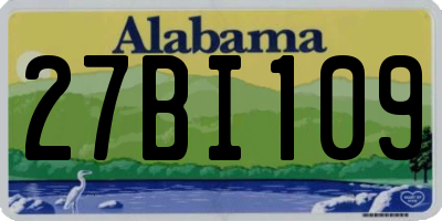 AL license plate 27BI109