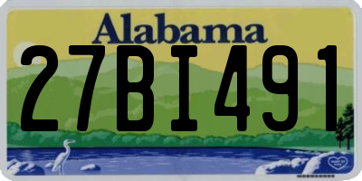 AL license plate 27BI491