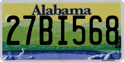 AL license plate 27BI568