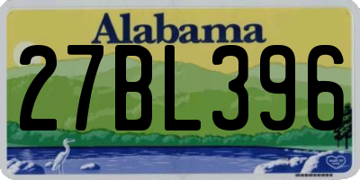 AL license plate 27BL396