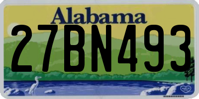 AL license plate 27BN493