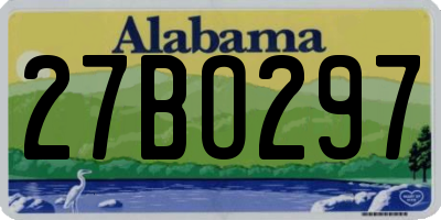 AL license plate 27BO297