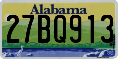 AL license plate 27BQ913