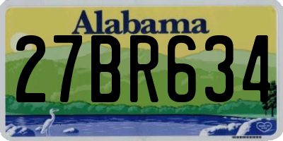 AL license plate 27BR634