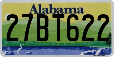 AL license plate 27BT622