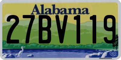 AL license plate 27BV119