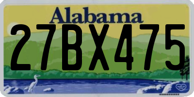 AL license plate 27BX475