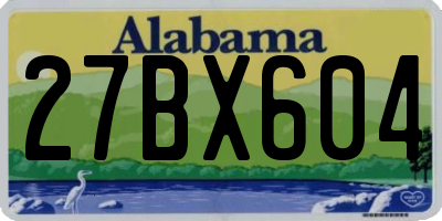 AL license plate 27BX604