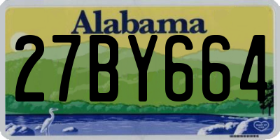 AL license plate 27BY664