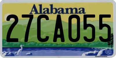 AL license plate 27CA055