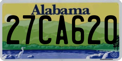 AL license plate 27CA620