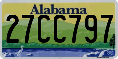 AL license plate 27CC797