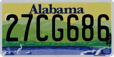 AL license plate 27CG686