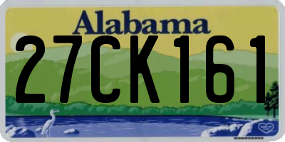 AL license plate 27CK161